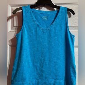 Chico's Blue Women's Ultimate Tee V Neck Sleeveless Size 1